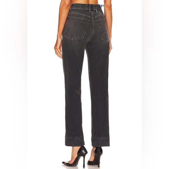 REDONE 70's Originals Cigarette Jeans in Black Sea Women's Denim Jeans Size 24 - Picture 2 of 16